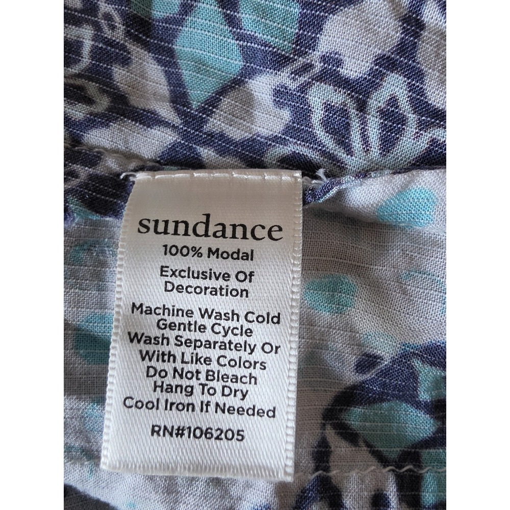 Sundance Kimono M/L Boho Patchwork Multi-Color Short Sleeve Wrap Coverup - Picture 5 of 6